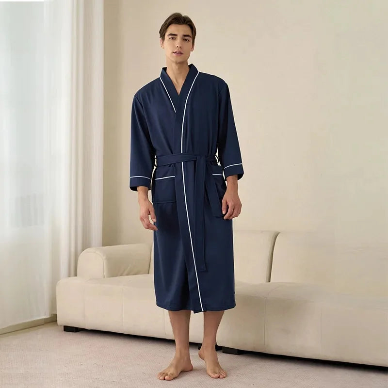 Peignoir de Bain Homme Uni Long