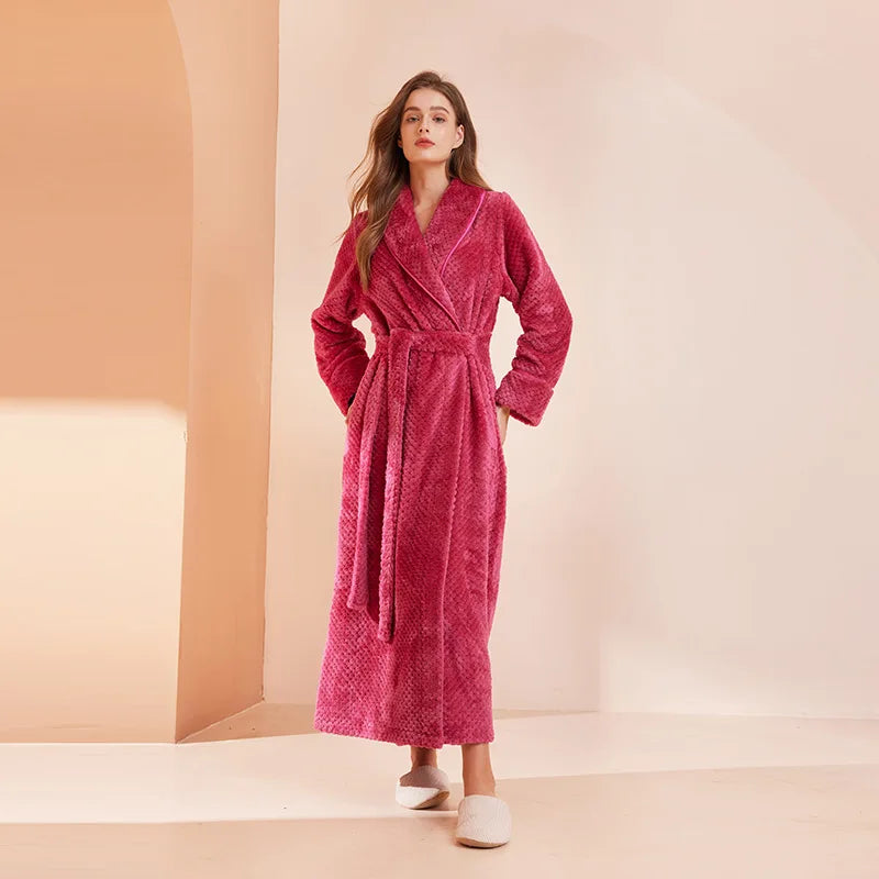 Peignoir Femme Long Uni