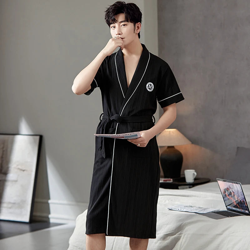 Peignoir Homme Uni Léger
