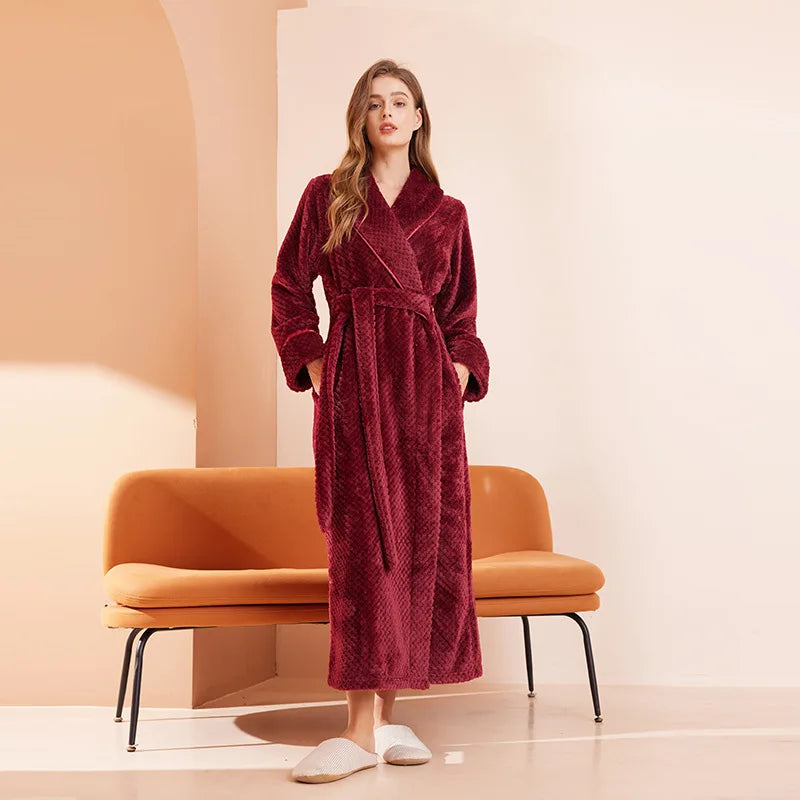 Peignoir Femme Long Uni