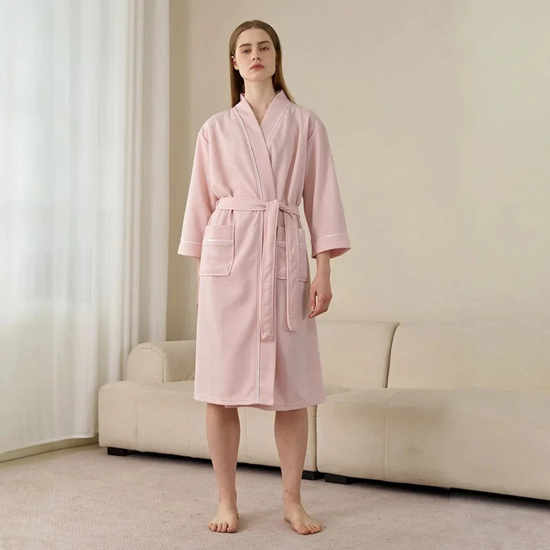 Peignoir de Bain Femme Uni Long