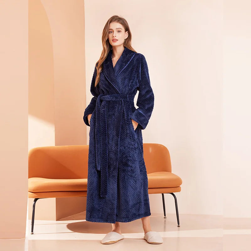 Peignoir Femme Long Uni