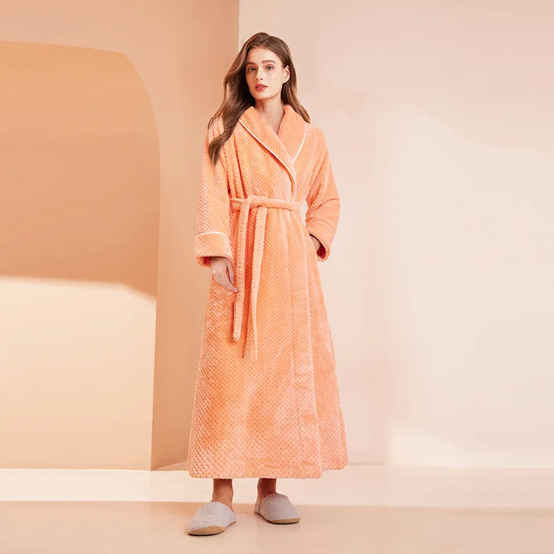 Peignoir Femme Long Uni