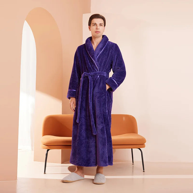 Peignoir Homme Long Uni