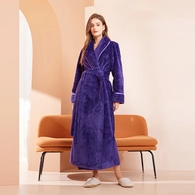 Peignoir Femme Long Uni