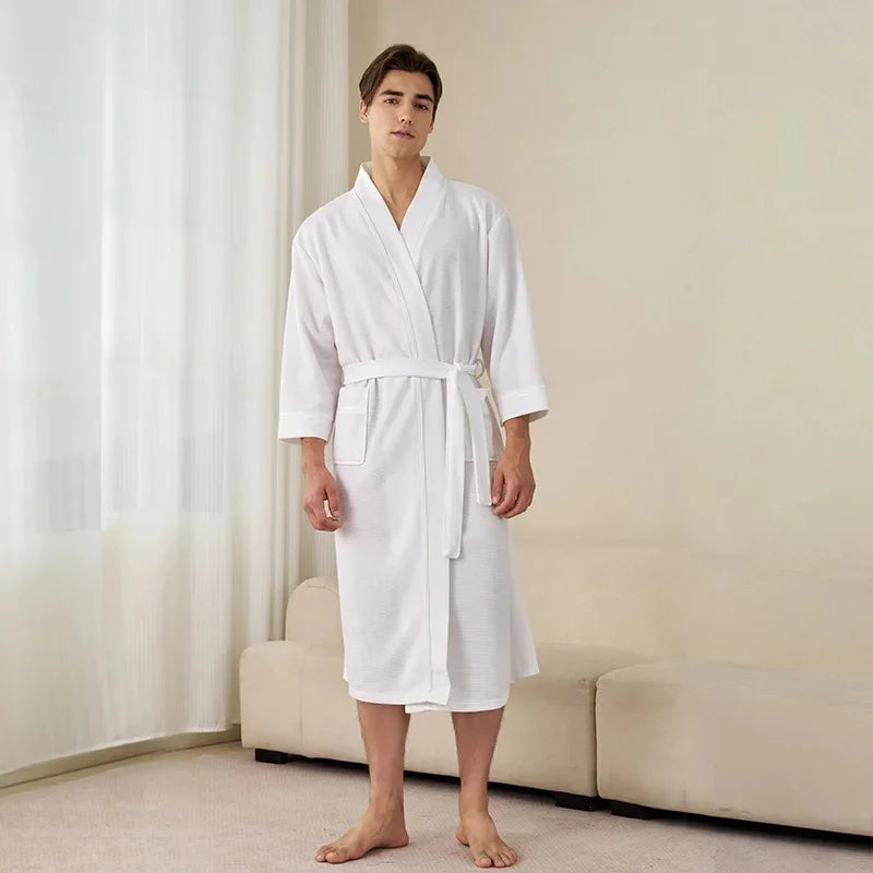 Peignoir de Bain Homme Uni Long