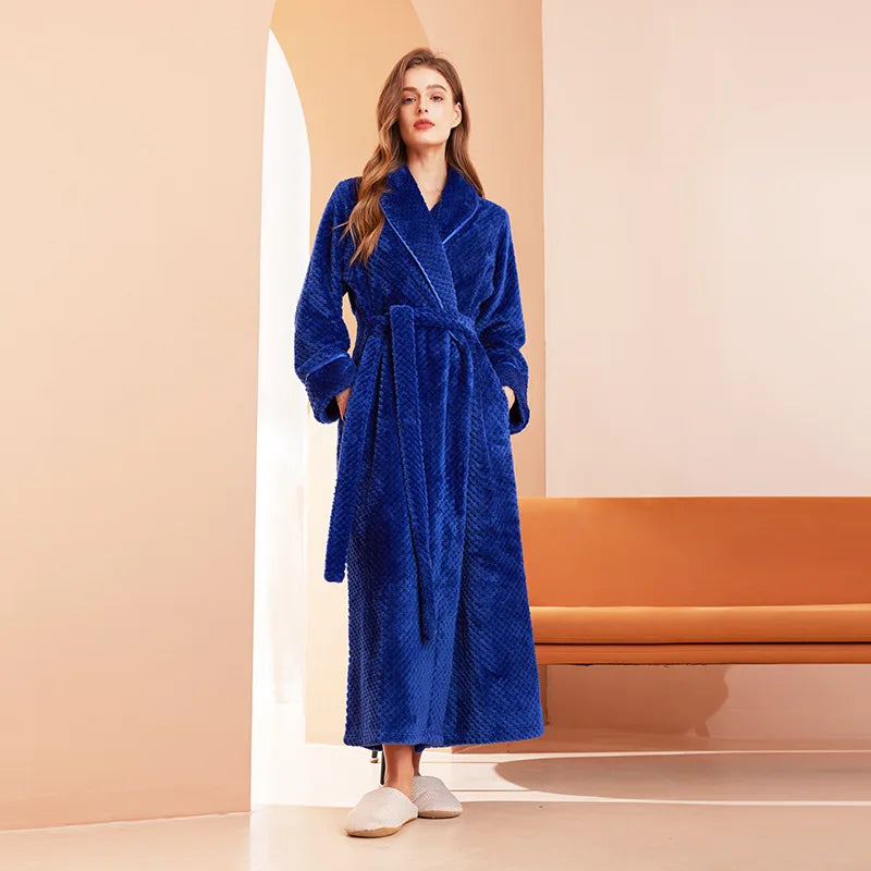Peignoir Femme Long Uni