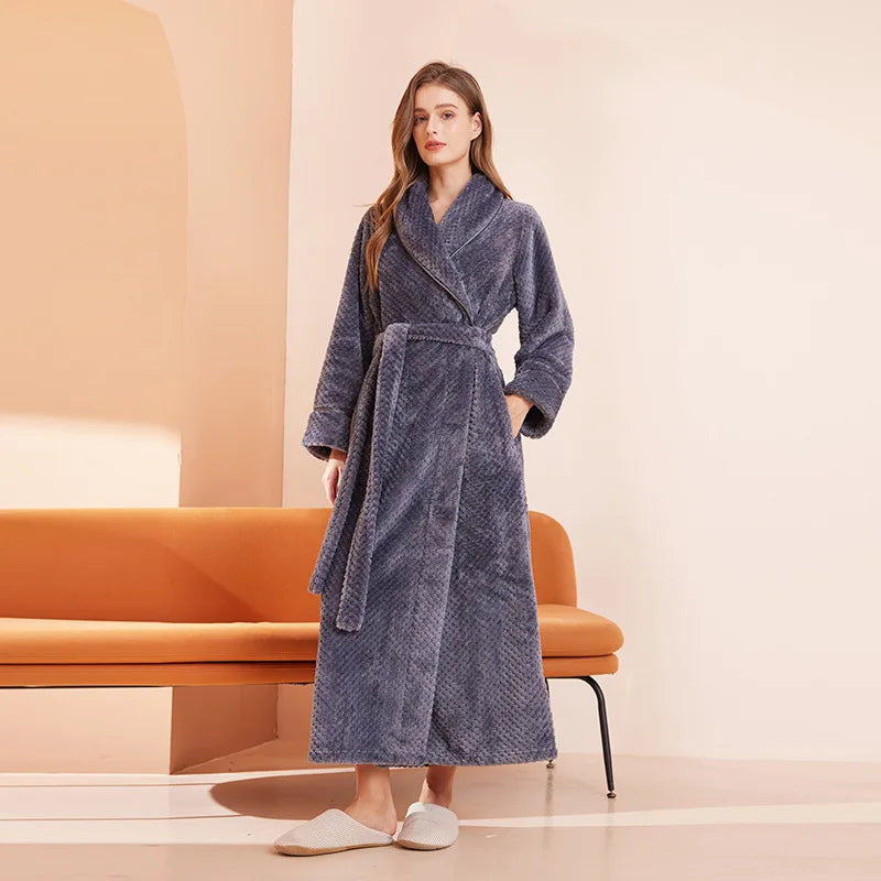 Peignoir Femme Long Uni