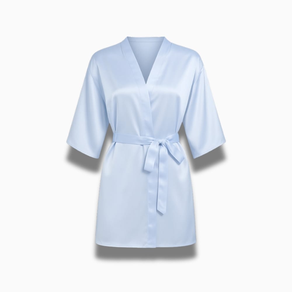 Le Prestige du Peignoir Peignoir Court Satin Femme