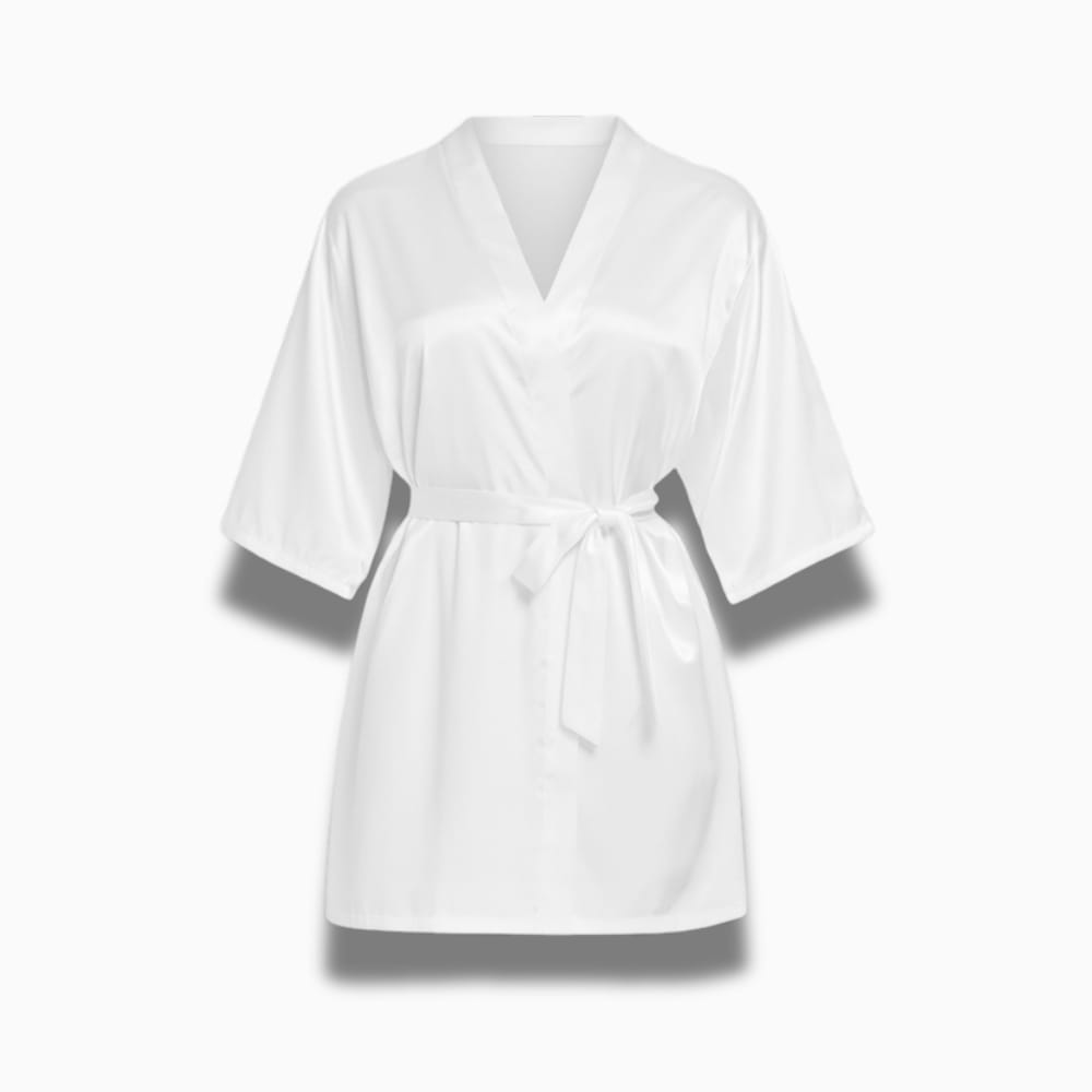 Le Prestige du Peignoir Peignoir Court Satin Femme