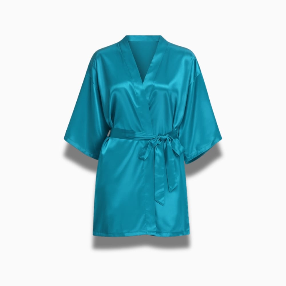 Le Prestige du Peignoir Peignoir Court Satin Femme