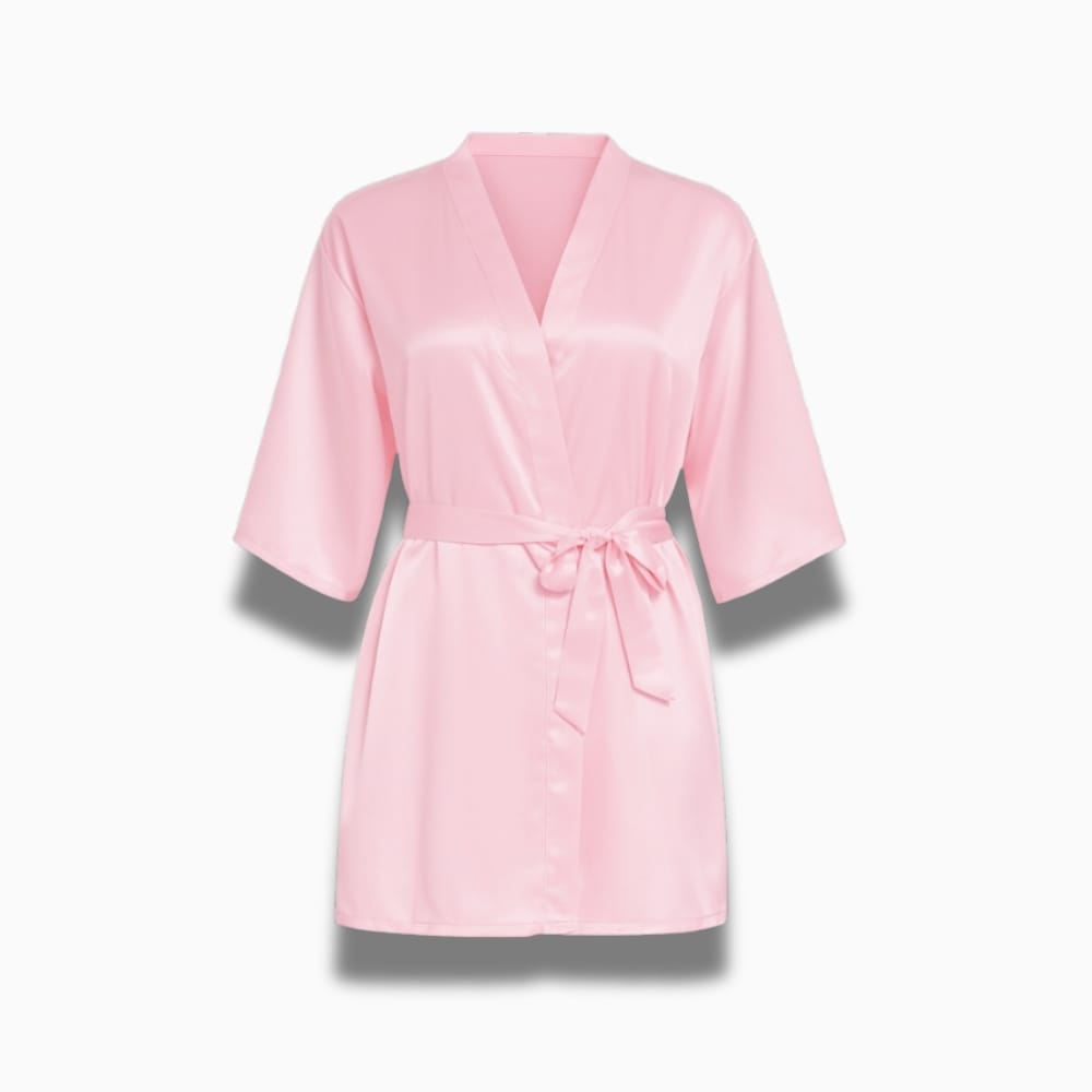 Le Prestige du Peignoir Peignoir Court Satin Femme