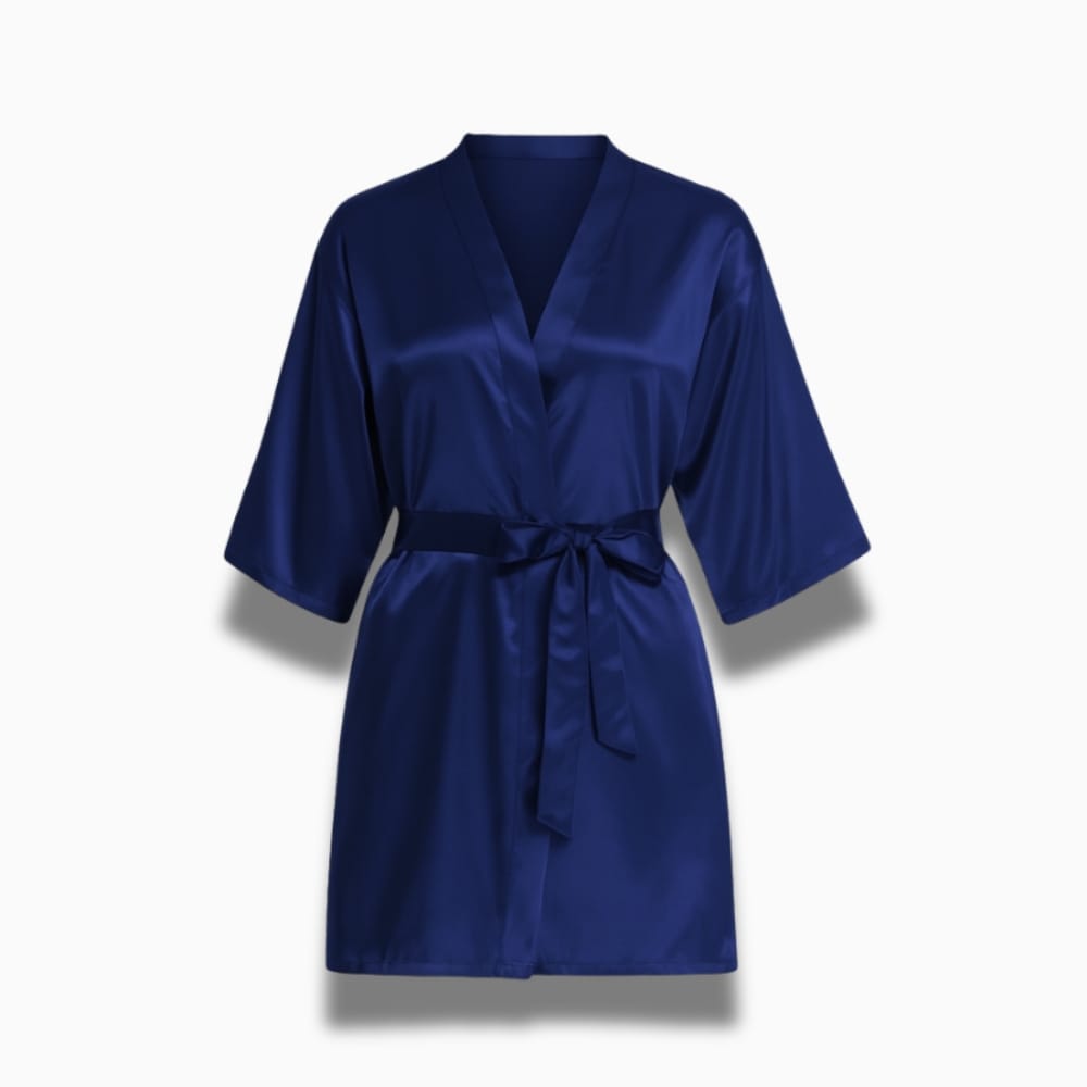Le Prestige du Peignoir Peignoir Court Satin Femme