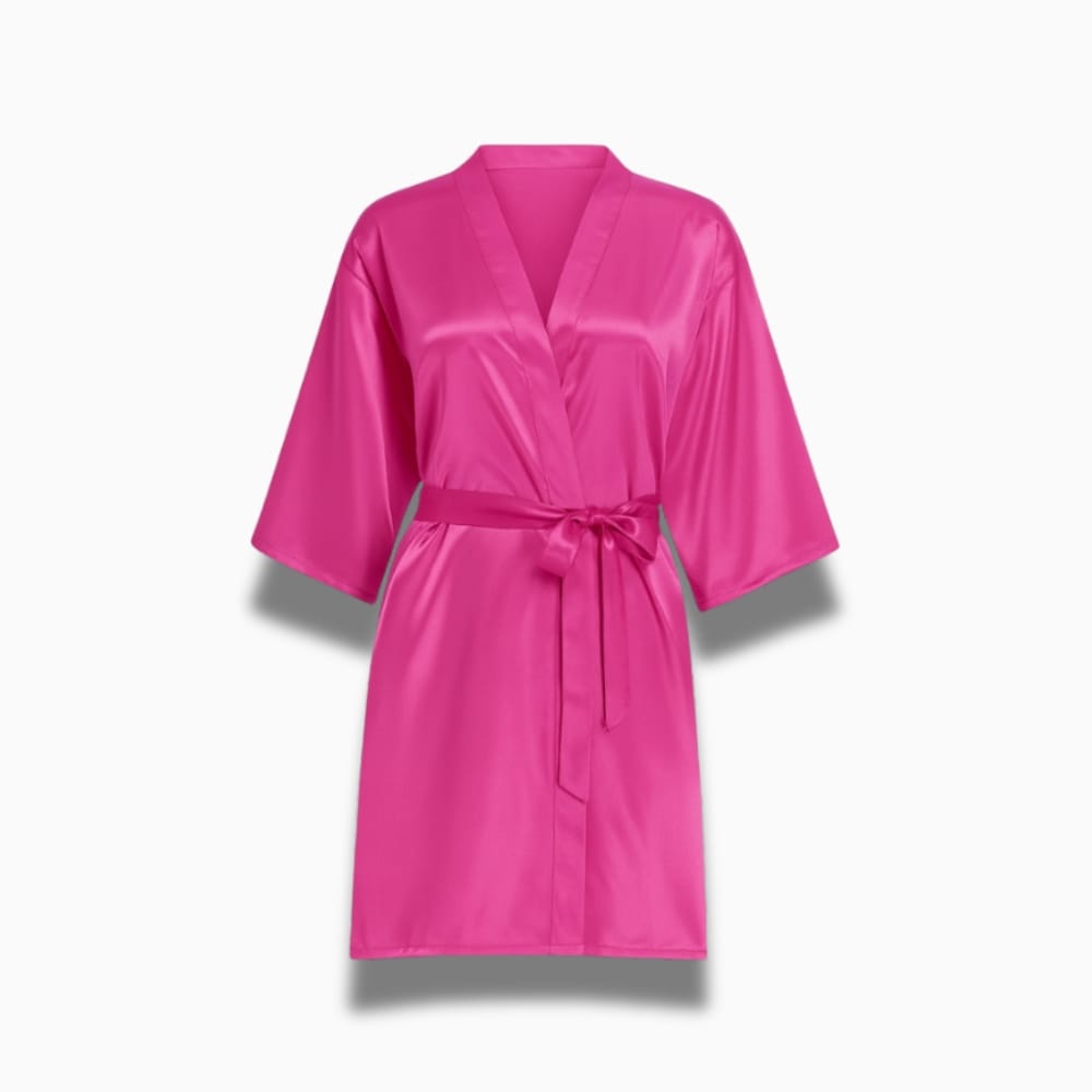 Le Prestige du Peignoir Peignoir Court Satin Femme