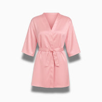 Le Prestige du Peignoir Peignoir Court Satin Femme