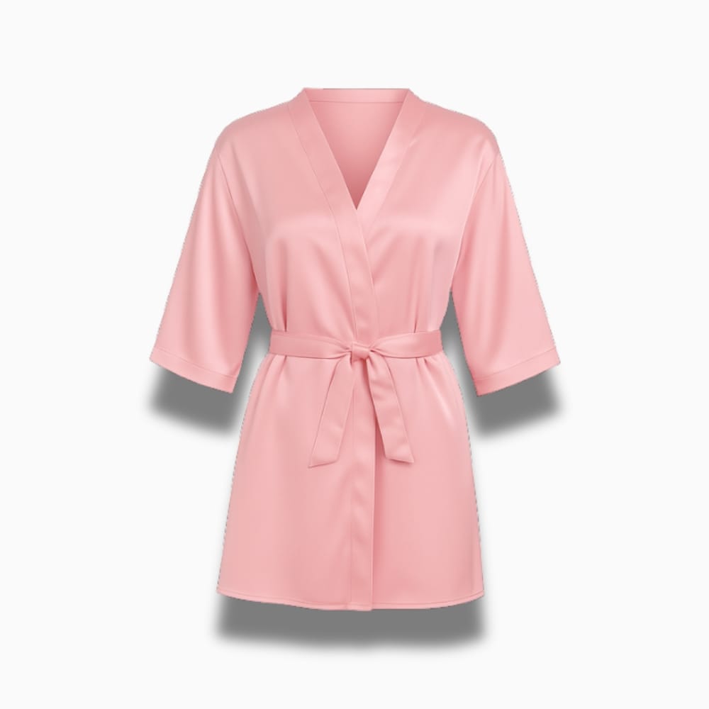 Le Prestige du Peignoir Peignoir Court Satin Femme