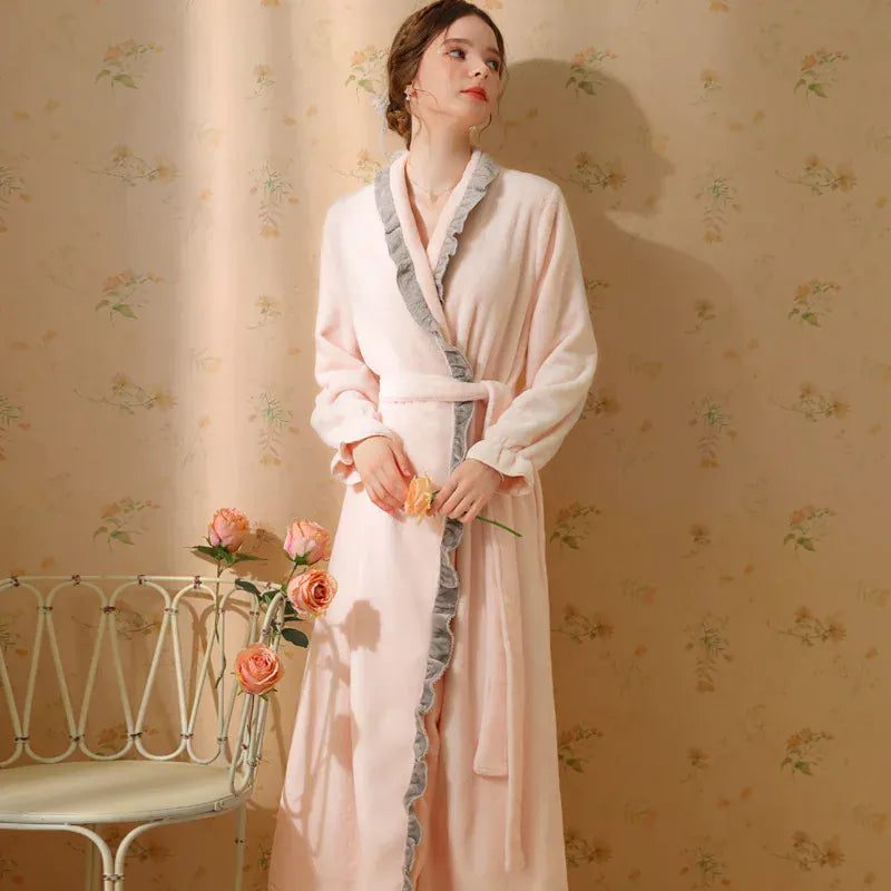 Le Prestige du Peignoir Peignoir D'Intérieur Femme Velours