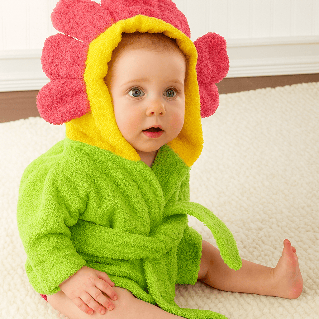 Le Prestige du Peignoir Peignoir De Bain Enfant Fleur