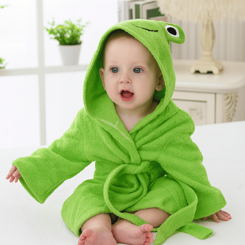 Le Prestige du Peignoir Peignoir De Bain Enfant Grenouille