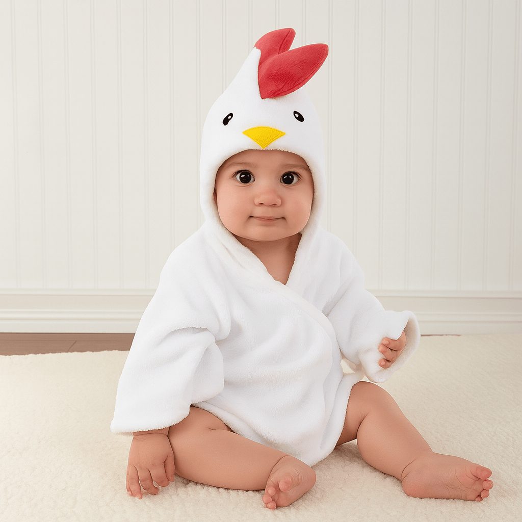 Le Prestige du Peignoir Peignoir de Bain Enfant Poulet
