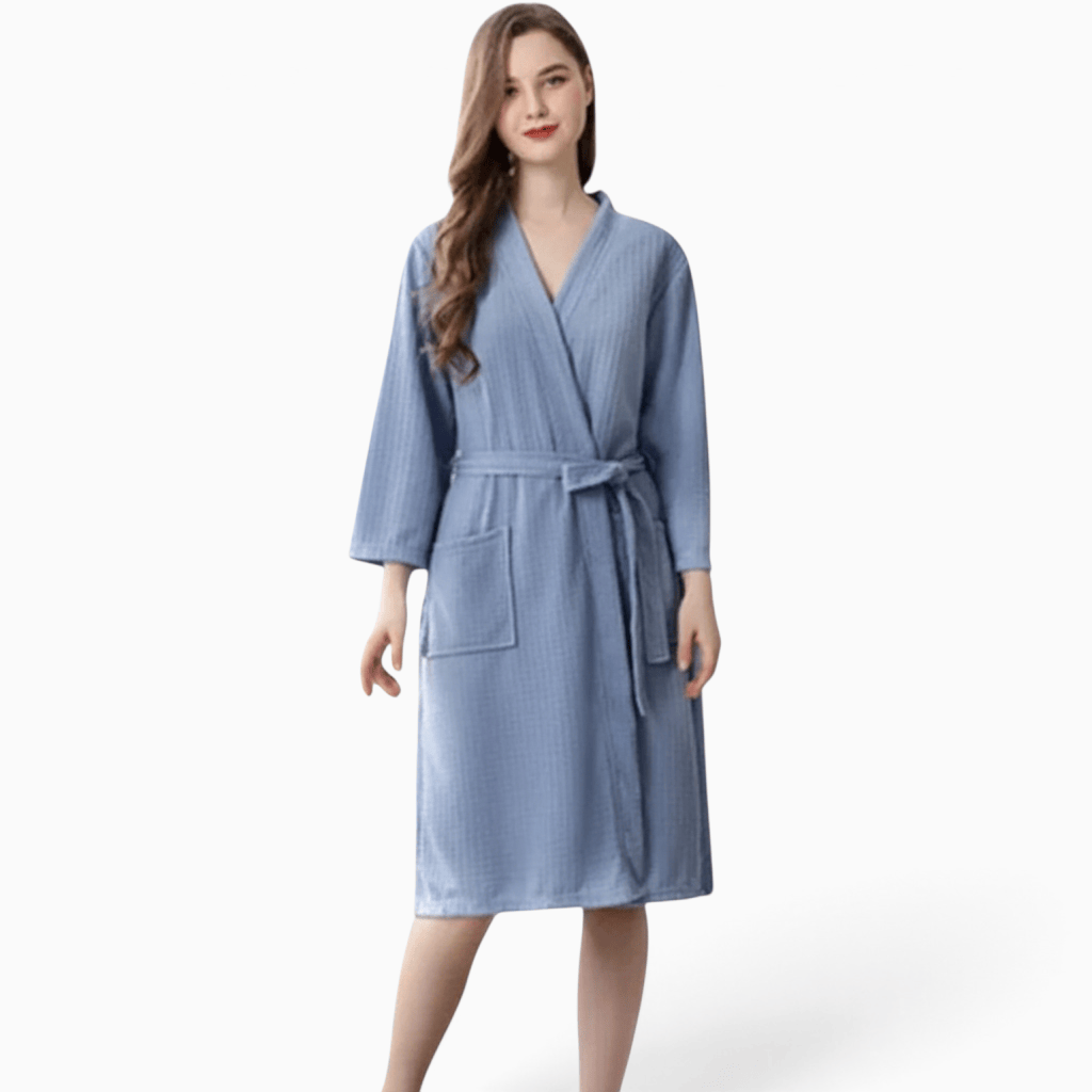 Le Prestige du Peignoir Peignoir de Bain Femme Gaufré