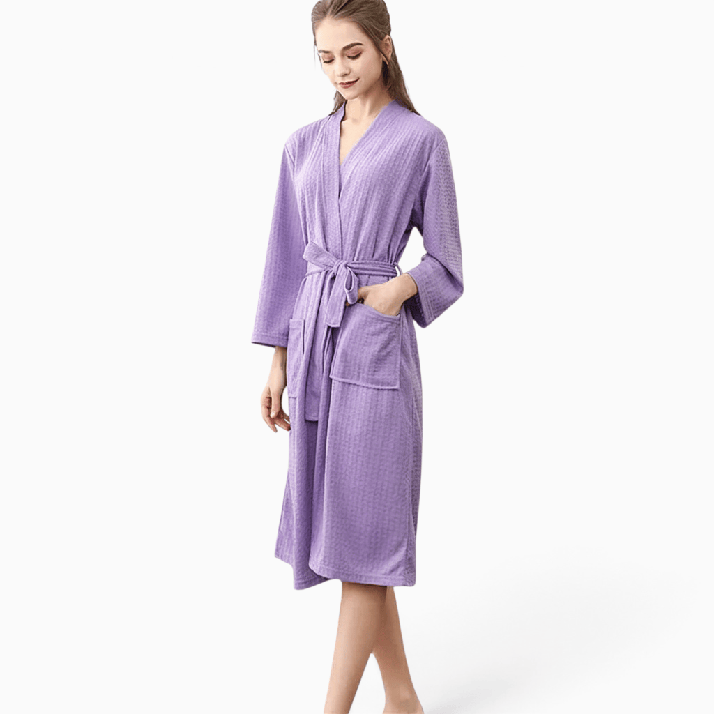 Le Prestige du Peignoir Peignoir de Bain Femme Gaufré