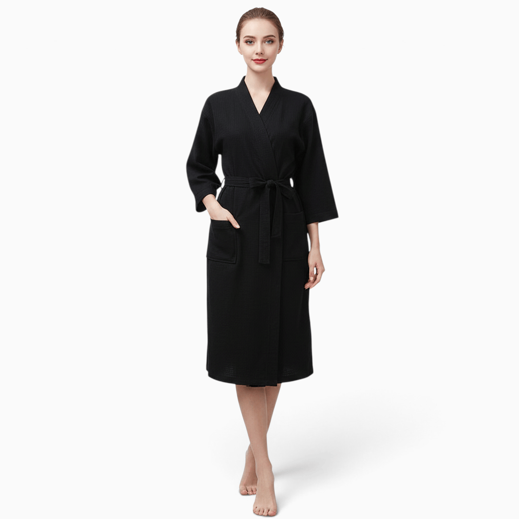 Le Prestige du Peignoir Peignoir de Bain Femme Gaufré