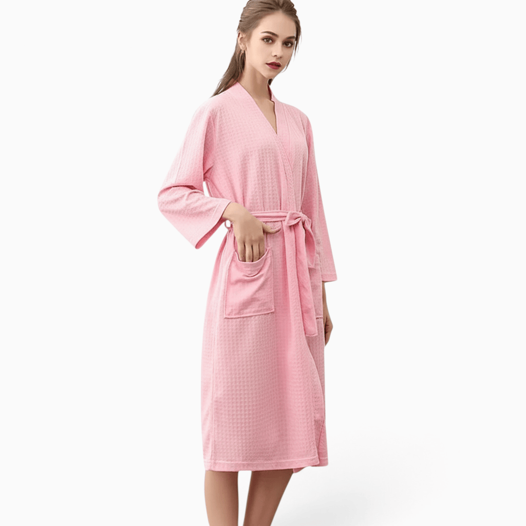 Le Prestige du Peignoir Peignoir de Bain Femme Gaufré