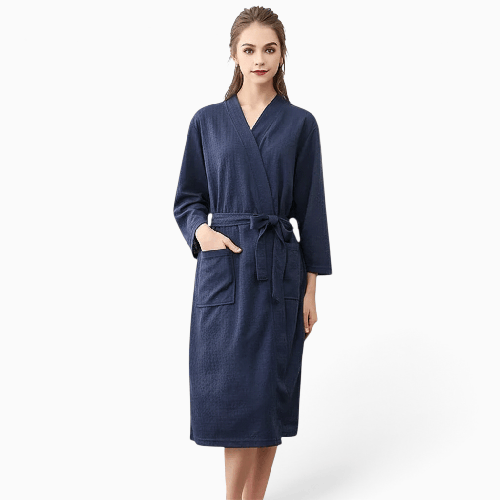 Le Prestige du Peignoir Peignoir de Bain Femme Gaufré