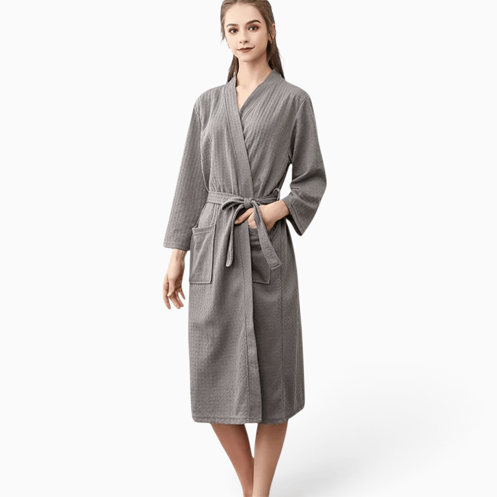 Le Prestige du Peignoir Peignoir de Bain Femme Gaufré