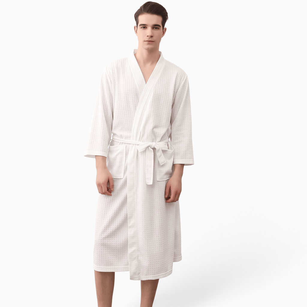 Le Prestige du Peignoir Peignoir de Bain Homme Gaufré