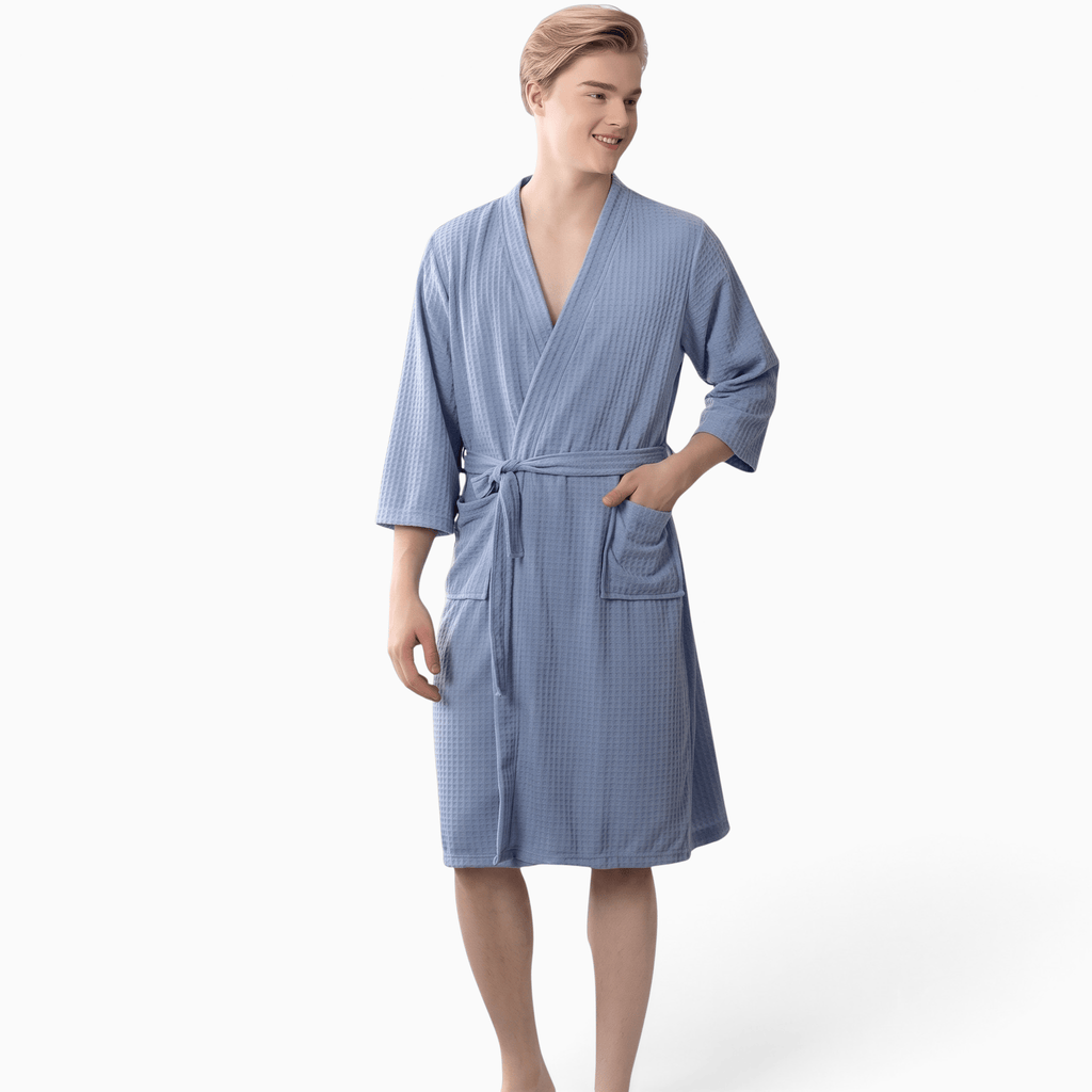 Le Prestige du Peignoir Peignoir de Bain Homme Gaufré