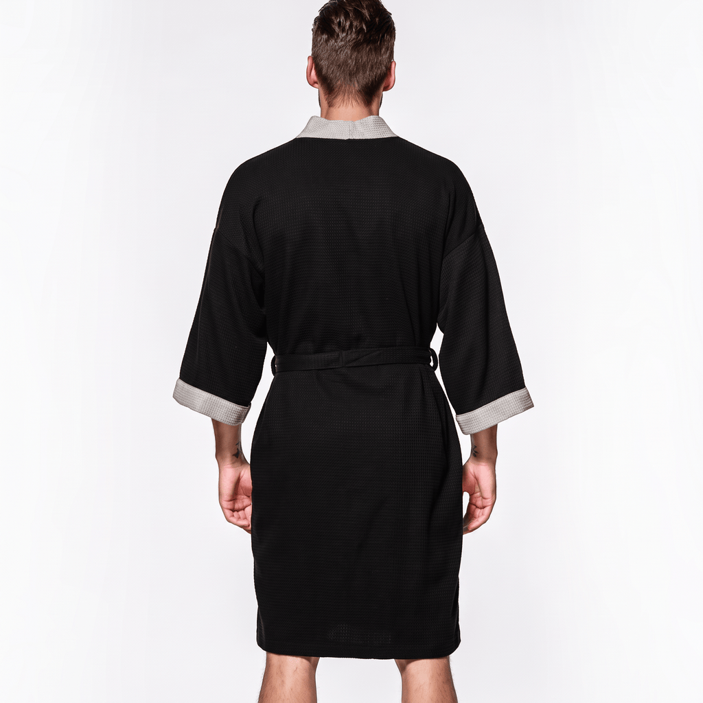 Le Prestige du Peignoir Peignoir de Bain Homme Gaufré Poches