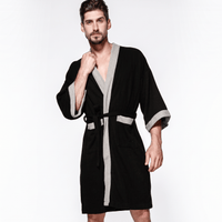 Le Prestige du Peignoir Peignoir de Bain Homme Gaufré Poches