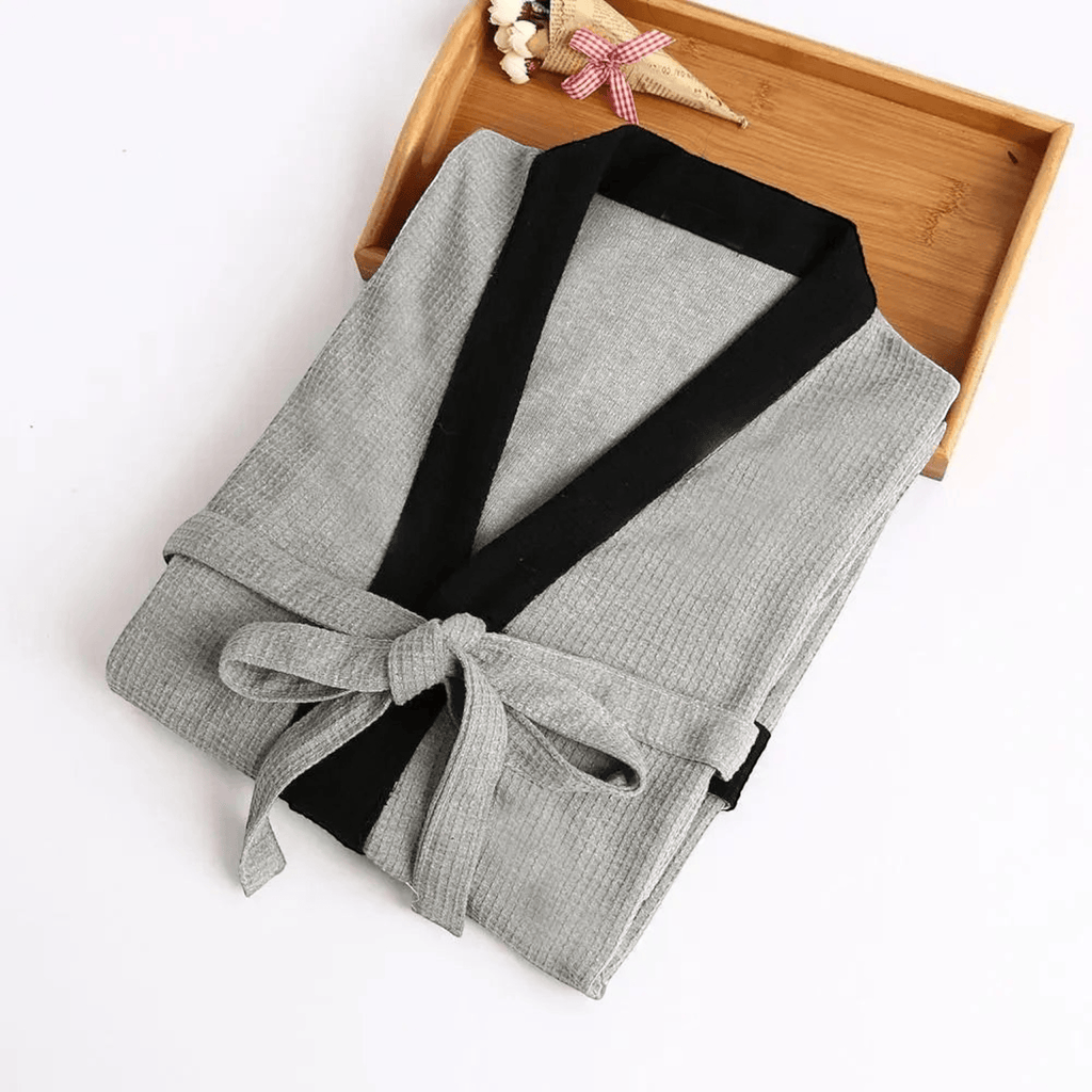Le Prestige du Peignoir Peignoir de Bain Homme Gaufré Poches