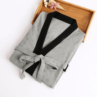 Le Prestige du Peignoir Peignoir de Bain Homme Gaufré Poches