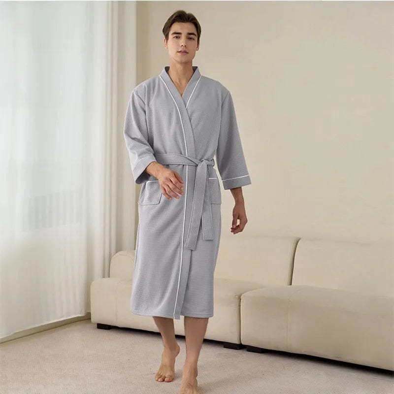 Le Prestige du Peignoir Peignoir de Bain Homme Uni Long