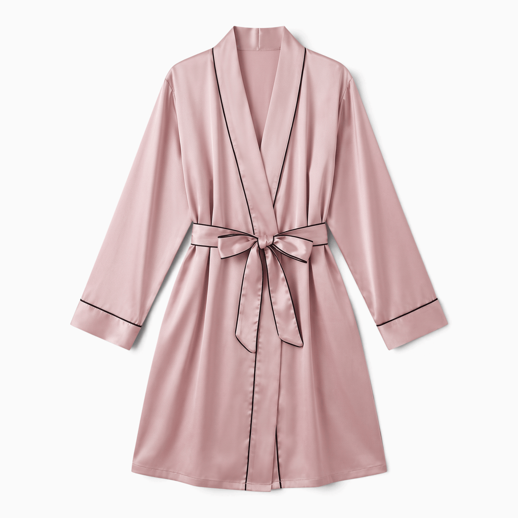 Le Prestige du Peignoir Peignoir Femme Satin Court Léger