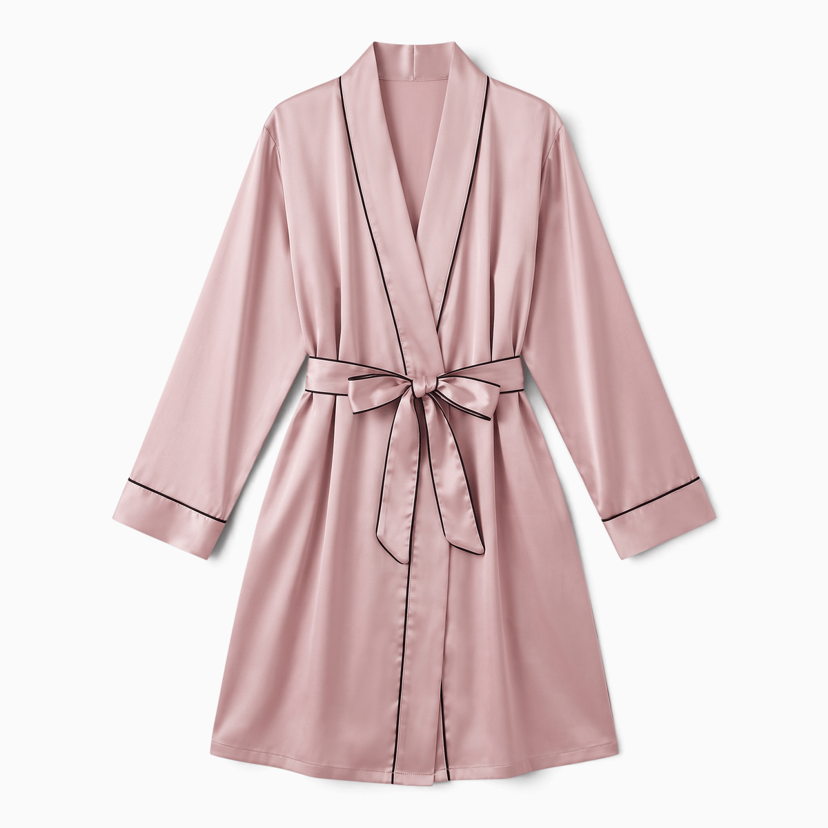 Le Prestige du Peignoir Peignoir Femme Satin Court Léger