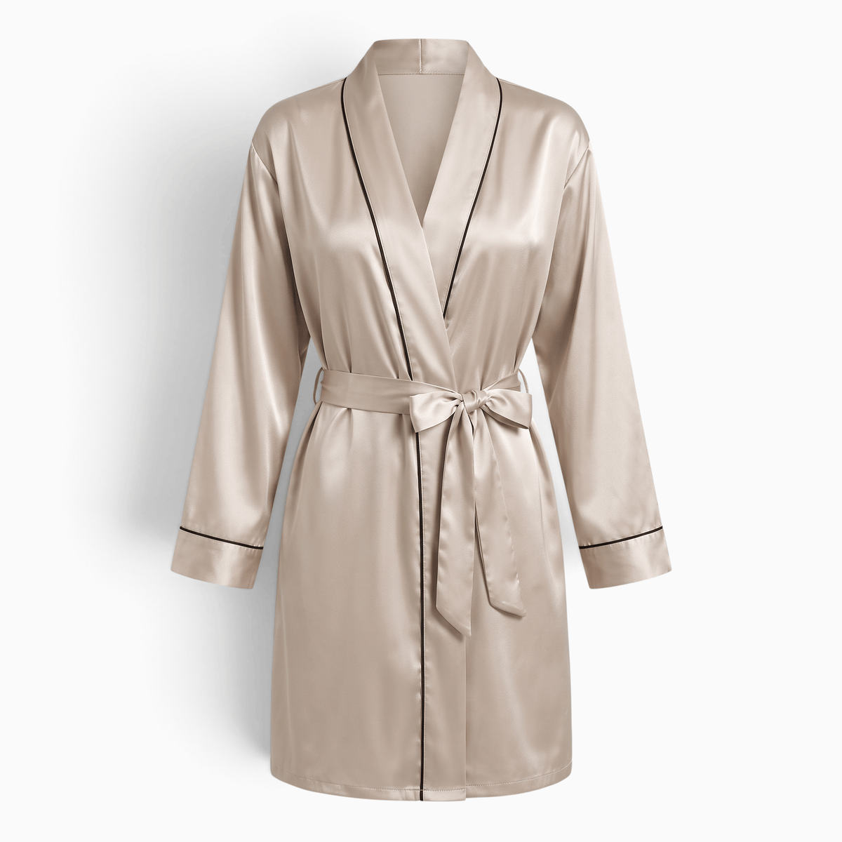 Le Prestige du Peignoir Peignoir Femme Satin Court Léger