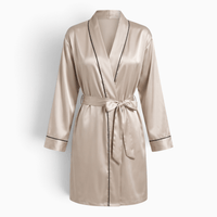 Le Prestige du Peignoir Peignoir Femme Satin Court Léger