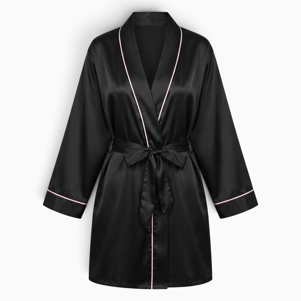 Le Prestige du Peignoir Peignoir Femme Satin Court Léger