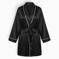 Le Prestige du Peignoir Peignoir Femme Satin Court Léger