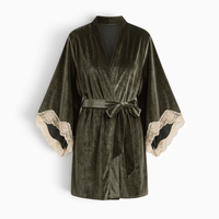 Le Prestige du Peignoir Peignoir Femme Velours Court