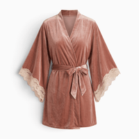Le Prestige du Peignoir Peignoir Femme Velours Court