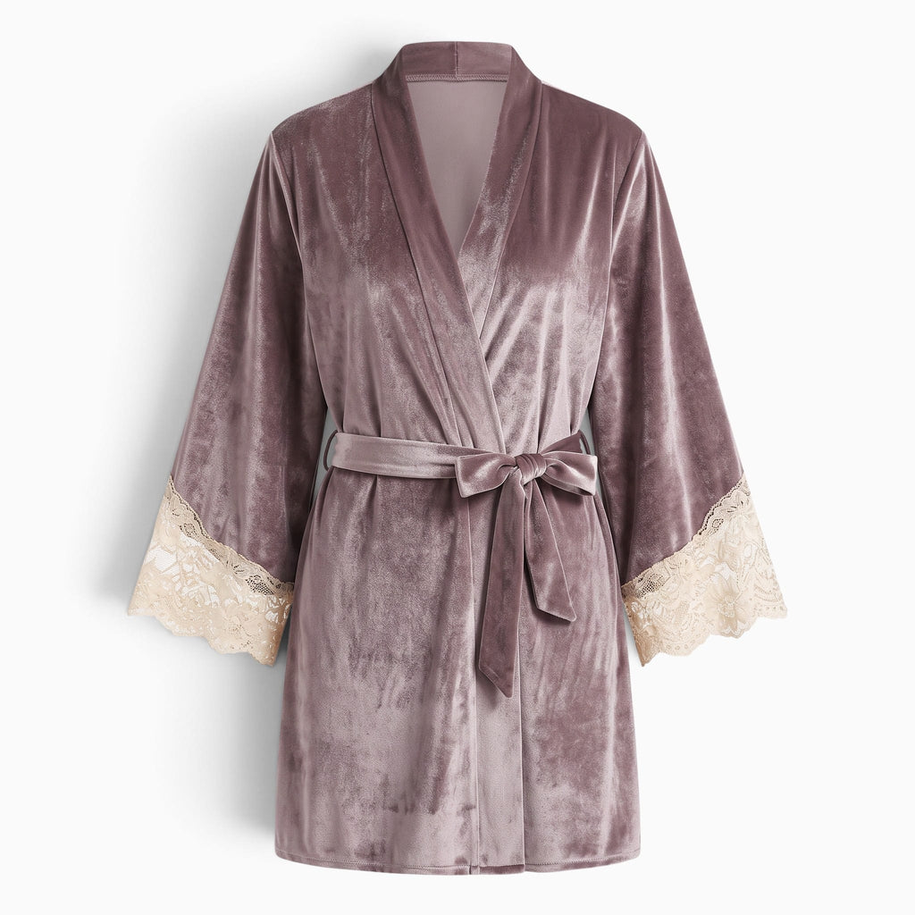 Le Prestige du Peignoir Peignoir Femme Velours Court