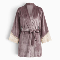 Le Prestige du Peignoir Peignoir Femme Velours Court