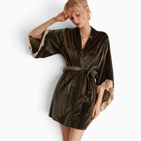 Le Prestige du Peignoir Peignoir Femme Velours Court