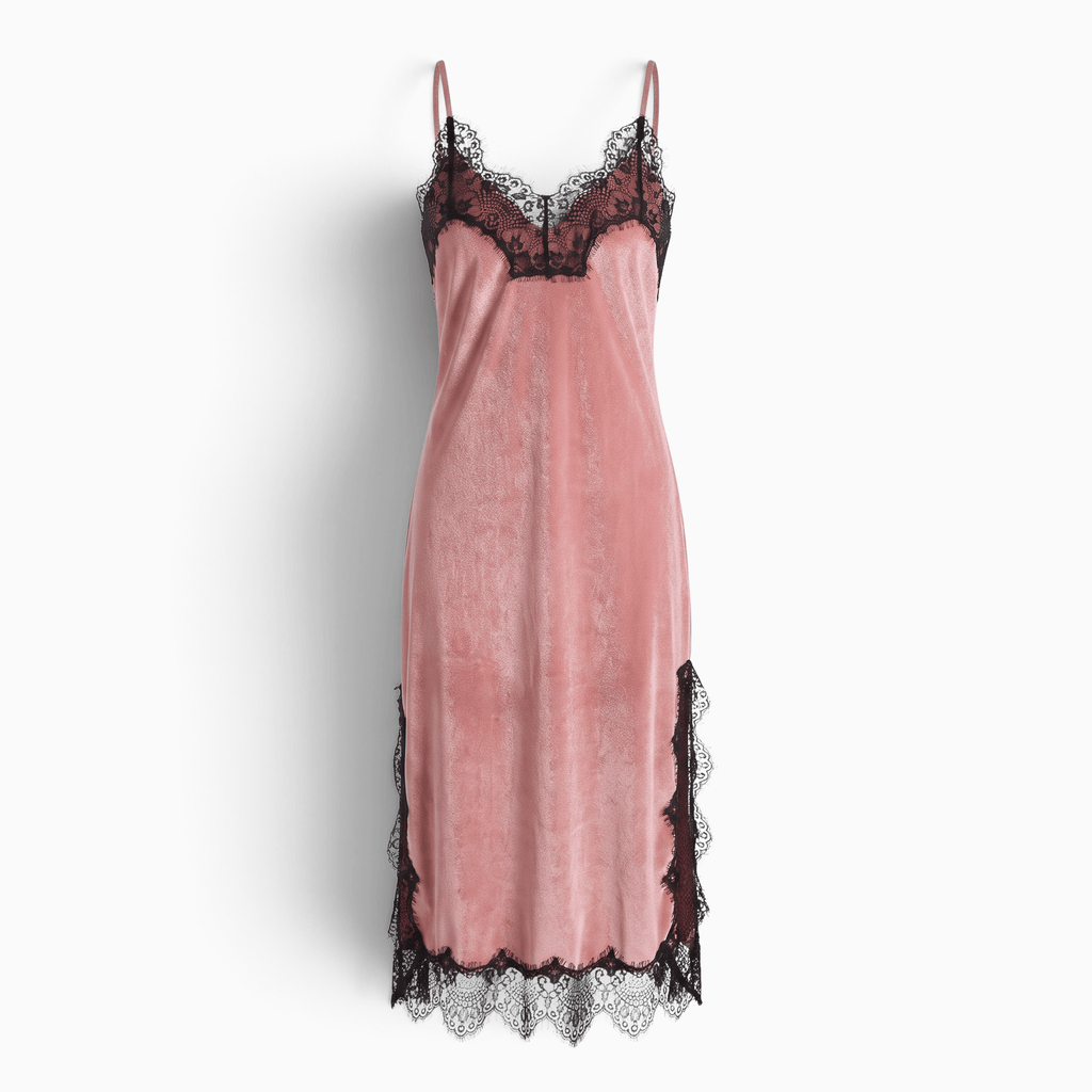 Le Prestige du Peignoir Peignoir Femme Velours Dentelle
