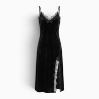 Le Prestige du Peignoir Peignoir Femme Velours Dentelle